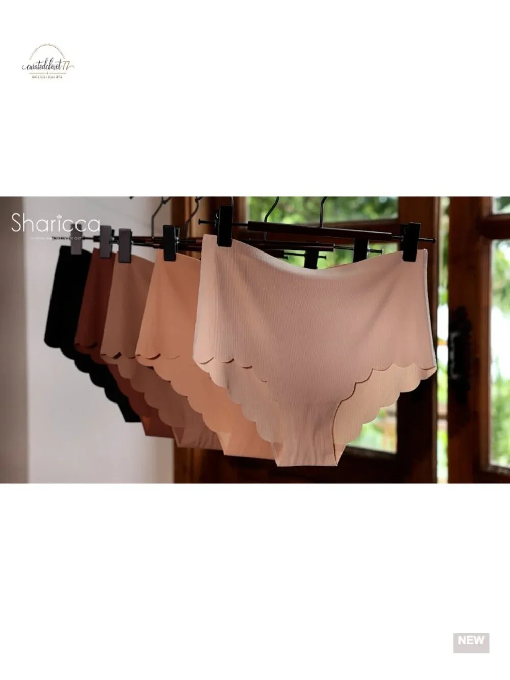 Seamless High Waisted Cheeky Bikini Panties Ribbed Pack